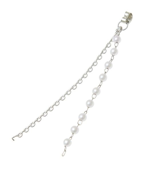 earth music&ecology（アースミュージックアンドエコロジー）の「ベロアリボンロングピアス（ピアス（両耳用）・レディース・ベージュ/グレー・FREE）」の12枚目の写真