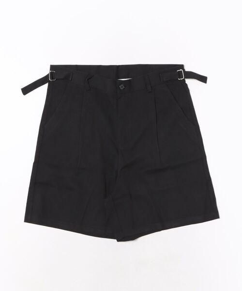 NOWLE(ノウル)の「【NOWLE】シングルタック ショート スラックス(スラックス・メンズ・ブラック/グレー・LARGE/MEDIUM)」の4枚目の写真