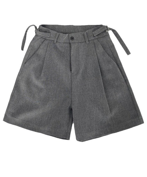 NOWLE(ノウル)の「【NOWLE】シングルタック ショート スラックス(スラックス・メンズ・ブラック/グレー・LARGE/MEDIUM)」の11枚目の写真