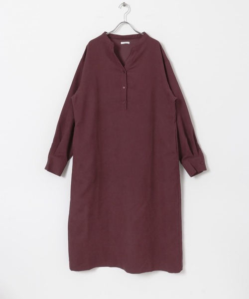 ITEMS URBANRESEARCH（アイテムズ アーバンリサーチ）の「コーデュロイスキッパーワンピース（ワンピース・レディース・ベージュ/バーガンディー/チャコールグレー・FREE）」の22枚目の写真