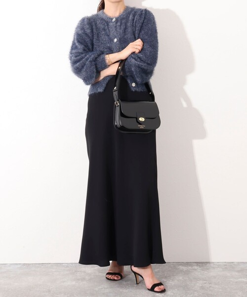 NOLLEY’S(ノーリーズ)の「【CHRISTIAN VILLA/クリスチャンヴィラ】 カブセショルダーバッグ(ショルダーバッグ・レディース・ブラック・FREE)」の6枚目の写真