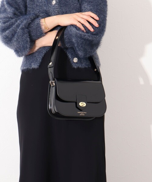 NOLLEY’S(ノーリーズ)の「【CHRISTIAN VILLA/クリスチャンヴィラ】 カブセショルダーバッグ(ショルダーバッグ・レディース・ブラック・FREE)」の8枚目の写真