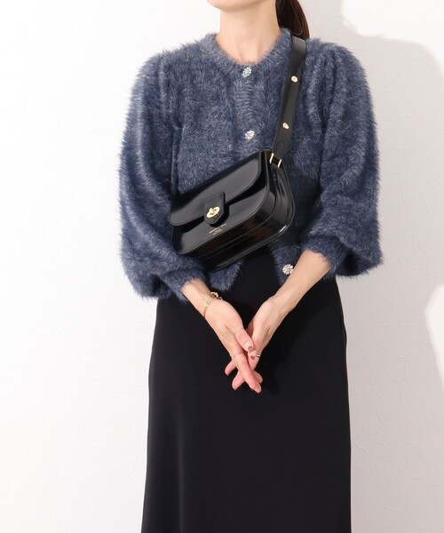 NOLLEY’S(ノーリーズ)の「【CHRISTIAN VILLA/クリスチャンヴィラ】 カブセショルダーバッグ(ショルダーバッグ・レディース・ブラック・FREE)」の12枚目の写真