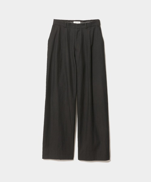 light cotton wool gaba wide pants（スラックス）｜beautiful people 