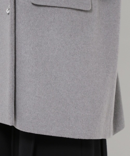 HARE（ハレ）の「ウールミドルテーラードジャケットコート(HARE)（チェスターコート・レディース・グレー/ブラック・FREE）」の22枚目の写真