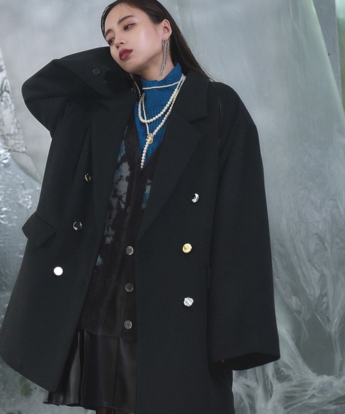 HARE（ハレ）の「ウールミドルテーラードジャケットコート(HARE