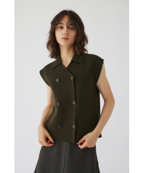 RIM.ARK（リムアーク）の「Cotton knit vest tops（ニット