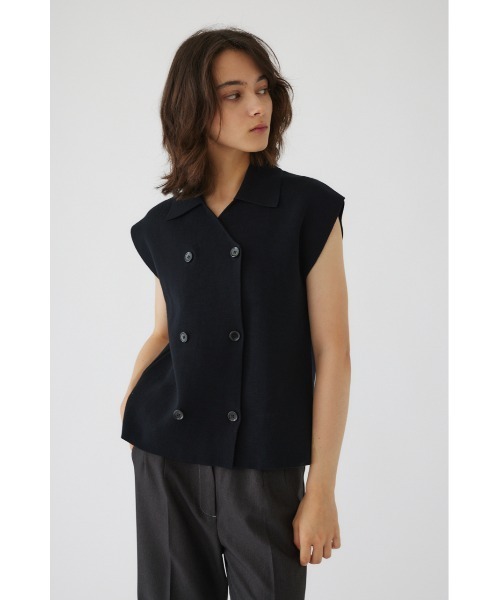 【予約中！】 RIM.ARK（リムアーク）の「Cotton knit vest tops（ニット トップス