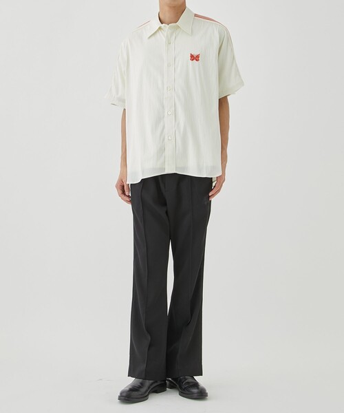 NEEDLES Studious別注 Track Tape S／S Shirt 別注〉Track Tape S/S Shirt | NEEDLES