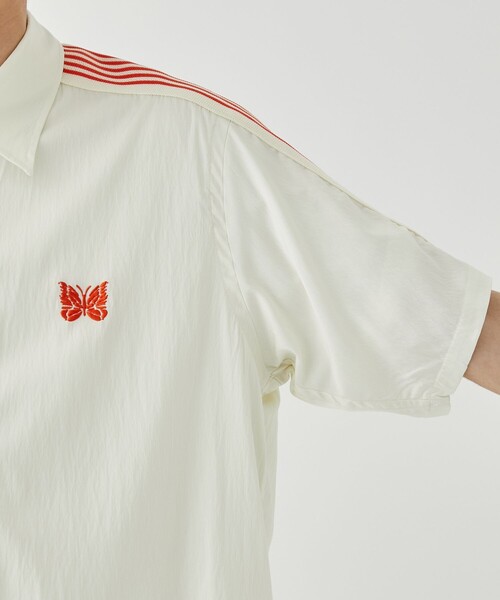 Needles(ニードルス)の「【Needles/ニードルズ】EX.Track Tape S/S Shirt(シャツ/ブラウス・メンズ・イエロー/キナリ/ブラック・L/M/S)」の9枚目の写真