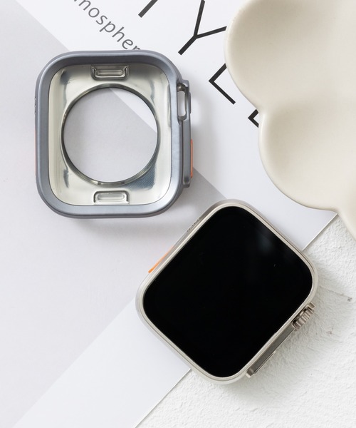 emonique(エモニーク)の「スマートウォッチケース Apple Watch カバー【41/45mm対応】(デジタル腕時計・レディース・ゴールド/ピンクゴールド/シルバー/グレー/ブラック・45/41)」の1枚目の写真