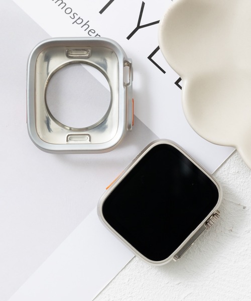 emonique(エモニーク)の「スマートウォッチケース Apple Watch カバー【41/45mm対応】(デジタル腕時計・レディース・ゴールド/ピンクゴールド/シルバー/グレー/ブラック・45/41)」の3枚目の写真
