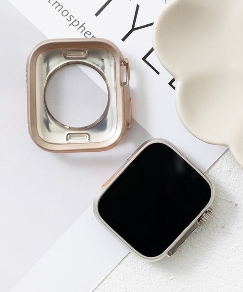 emonique(エモニーク)の「スマートウォッチケース Apple Watch カバー【41/45mm対応】(デジタル腕時計・レディース・ゴールド/ピンクゴールド/シルバー/グレー/ブラック・45/41)」の4枚目の写真