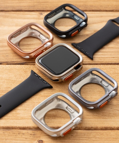 emonique(エモニーク)の「スマートウォッチケース Apple Watch カバー【41/45mm対応】(デジタル腕時計・レディース・ゴールド/ピンクゴールド/シルバー/グレー/ブラック・45/41)」の6枚目の写真