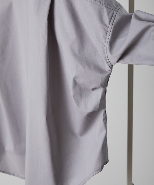 riziere（リジェール）の「バンドカラーリラックスシャツ（ボタン取り外し対応）（シャツ/ブラウス・キッズ・ホワイト/ベージュ/グレー/ブラック・90/100/110/120/130/140/150/160）」の11枚目の写真