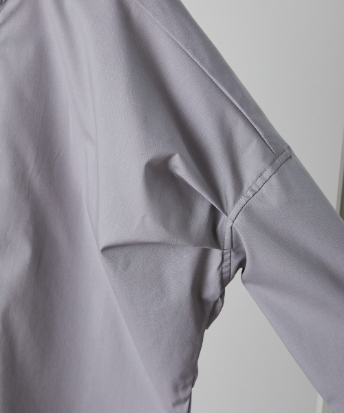 riziere（リジェール）の「バンドカラーリラックスシャツ（ボタン取り外し対応）（シャツ/ブラウス・キッズ・ホワイト/ベージュ/グレー/ブラック・90/100/110/120/130/140/150/160）」の12枚目の写真