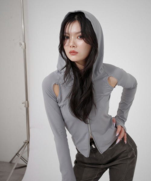 セール】double zip hoodie / ダブルジップフーディ【SETUP対応