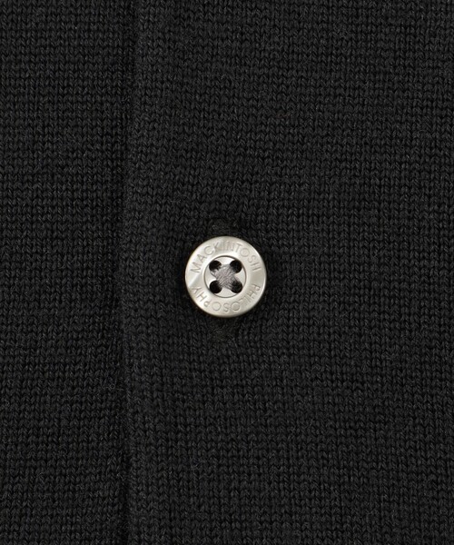 MACKINTOSH PHILOSOPHY（ﾏｯｷﾝﾄｯｼｭ ﾌｨﾛｿﾌｨｰ）の「ハイゲージ天竺 ニットポロ（ポロシャツ・メンズ・グレー系その他2/ダークネイビー/ブラック・38/40）」の11枚目の写真