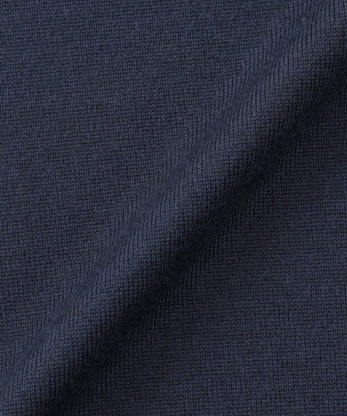 MACKINTOSH PHILOSOPHY（ﾏｯｷﾝﾄｯｼｭ ﾌｨﾛｿﾌｨｰ）の「ハイゲージ天竺 ニットポロ（ポロシャツ・メンズ・グレー系その他2/ダークネイビー/ブラック・38/40）」の14枚目の写真