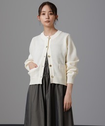 NANO universe（ナノユニバース）の「洗濯機洗い可 軽量ツイード調ニットカーディガン（カーディガン/ボレロ）」