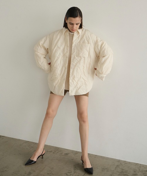 セール】PADDED CRUMPLY SHIRT JACKET（その他アウター）｜CLANE