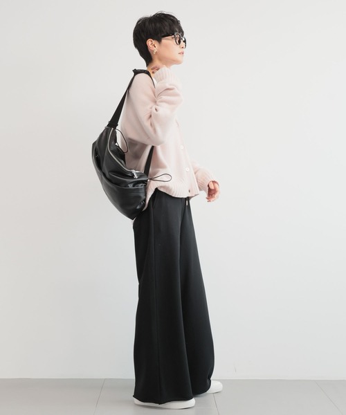 BARNYARDSTORM（バンヤードストーム）の「BARNYARDSTORM / 裏起毛スウェットワイドパンツ / マシンウォッシャブル（スウェットパンツ・レディース・グレー/ブラック/チャコール・FREE）」の21枚目の写真