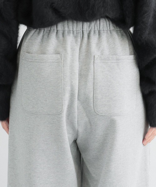 BARNYARDSTORM（バンヤードストーム）の「BARNYARDSTORM / 裏起毛スウェットワイドパンツ / マシンウォッシャブル（スウェットパンツ・レディース・グレー/ブラック/チャコール・FREE）」の7枚目の写真