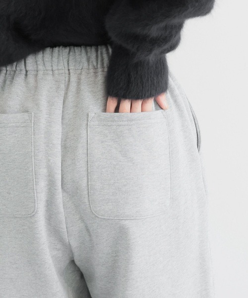 BARNYARDSTORM（バンヤードストーム）の「BARNYARDSTORM / 裏起毛スウェットワイドパンツ / マシンウォッシャブル（スウェットパンツ・レディース・グレー/ブラック/チャコール・FREE）」の8枚目の写真