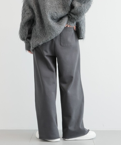 BARNYARDSTORM（バンヤードストーム）の「BARNYARDSTORM / 裏起毛スウェットワイドパンツ / マシンウォッシャブル（スウェットパンツ・レディース・グレー/ブラック/チャコール・FREE）」の19枚目の写真