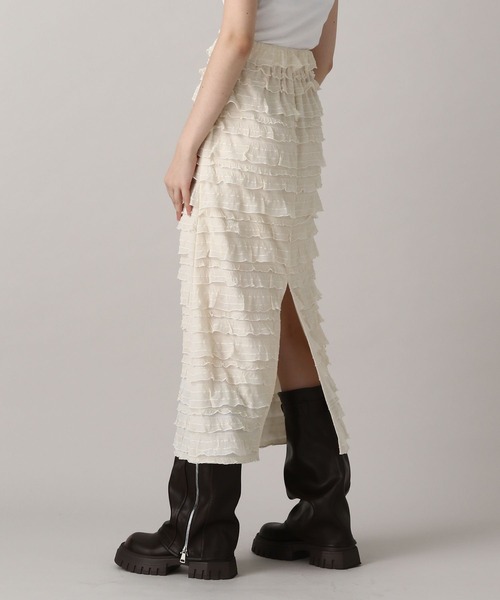 FOREVER 21（フォーエバー トゥエンティーワン）の「【2024FW】フリルＩラインスカート（スカート・レディース・ナチュラル/ブラック・SMALL/MEDIUM）」の9枚目の写真