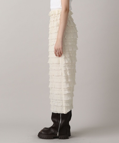 FOREVER 21（フォーエバー トゥエンティーワン）の「【2024FW】フリルＩラインスカート（スカート・レディース・ナチュラル/ブラック・SMALL/MEDIUM）」の11枚目の写真