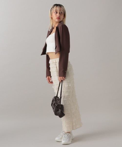 FOREVER 21（フォーエバー トゥエンティーワン）の「【2024FW】フリルＩラインスカート（スカート・レディース・ナチュラル/ブラック・SMALL/MEDIUM）」の20枚目の写真