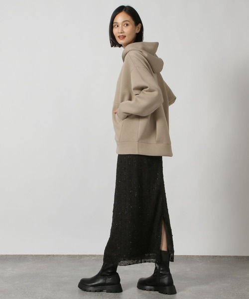 LAKOLE(ラコレ)の「スパンコールナロースカート / 151505(スカート・レディース・アイボリー/ブラック・FREE)」の12枚目の写真