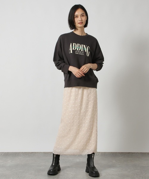 LAKOLE(ラコレ)の「スパンコールナロースカート / 151505(スカート・レディース・アイボリー/ブラック・FREE)」の17枚目の写真