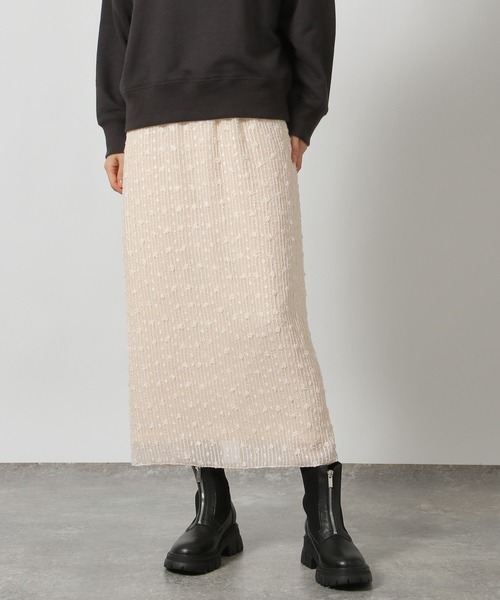 LAKOLE(ラコレ)の「スパンコールナロースカート / 151505(スカート・レディース・アイボリー/ブラック・FREE)」の20枚目の写真