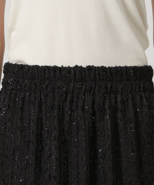 LAKOLE(ラコレ)の「スパンコールナロースカート / 151505(スカート・レディース・アイボリー/ブラック・FREE)」の6枚目の写真