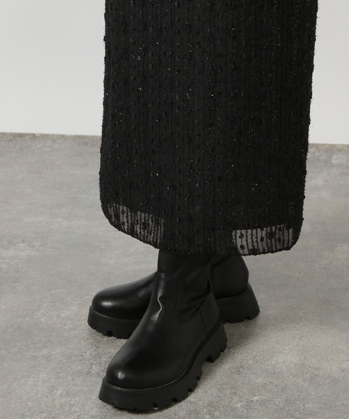 LAKOLE(ラコレ)の「スパンコールナロースカート / 151505(スカート・レディース・アイボリー/ブラック・FREE)」の7枚目の写真