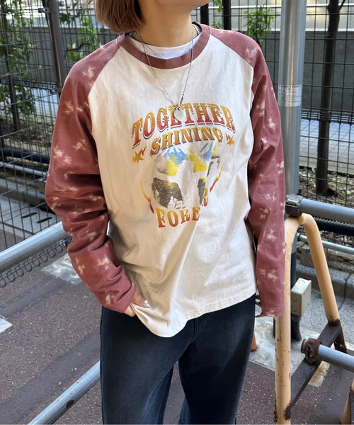 sedacle(セダクル)の「タイダイラグランロンT(Tシャツ/カットソー・メンズ・ボルドー/ブルーグレー/ブルー/ブラック系その他/チャコールグレー・SMALL/MEDIUM/LARGE)」の5枚目の写真