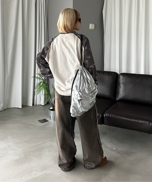 sedacle(セダクル)の「タイダイラグランロンT(Tシャツ/カットソー・メンズ・ボルドー/ブルーグレー/ブルー/ブラック系その他/チャコールグレー・SMALL/MEDIUM/LARGE)」の20枚目の写真