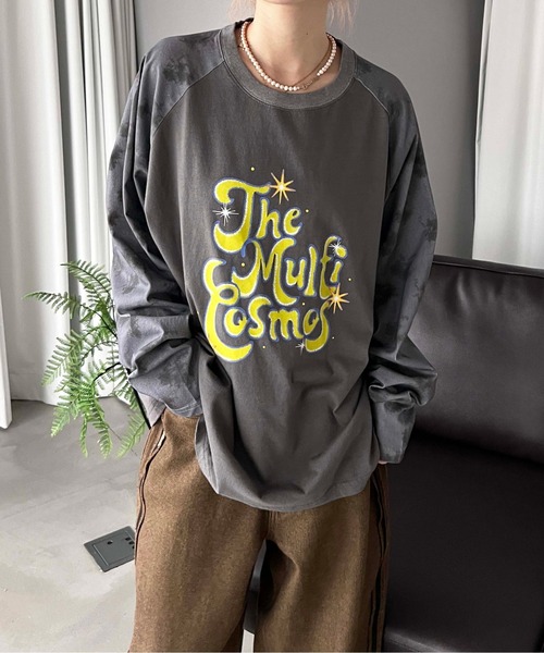 sedacle(セダクル)の「タイダイラグランロンT(Tシャツ/カットソー・メンズ・ボルドー/ブルーグレー/ブルー/ブラック系その他/チャコールグレー・SMALL/MEDIUM/LARGE)」の11枚目の写真