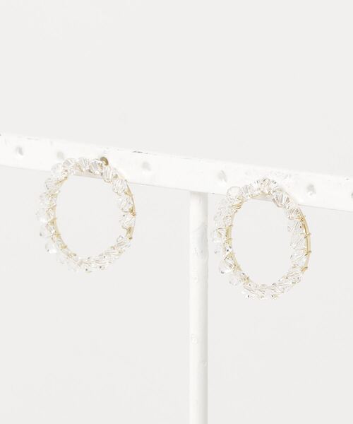 nicott（ニコット）の「NC:Crystal peccle Earring クリスタルペブルピアス（ピアス（両耳用）・レディース・B/A/C/D・FREE）」の3枚目の写真