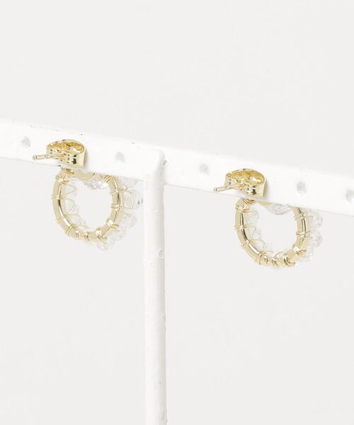 nicott（ニコット）の「NC:Crystal peccle Earring クリスタルペブルピアス（ピアス（両耳用）・レディース・B/A/C/D・FREE）」の5枚目の写真