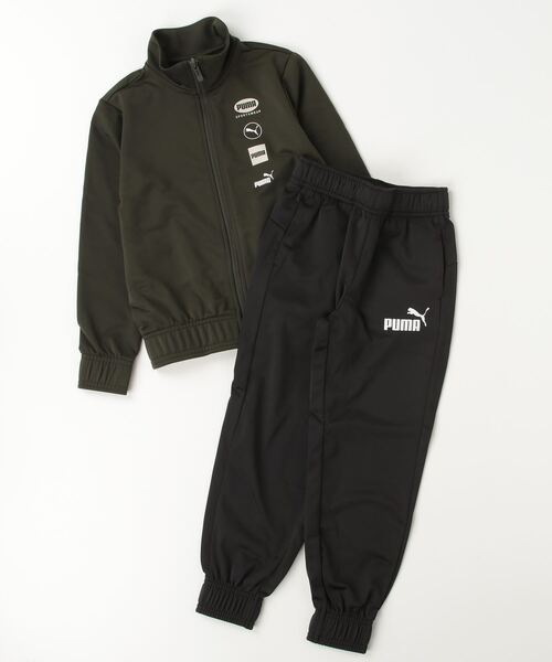 PUMA（プーマ）の「プーマ PUMA PUMA POWER グラフィック ポリ スーツ（ジャージ・キッズ・レッド/オリーブ/ブラック・110cm/120cm/130cm/140cm/150cm/160cm）」の2枚目の写真
