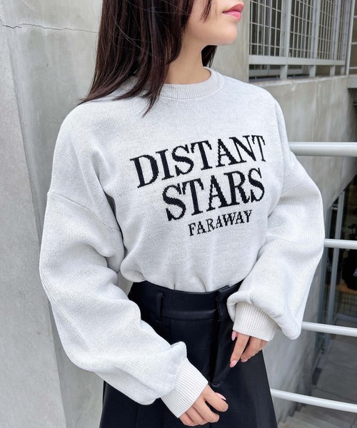 INGNI（イング）の「ショート丈カレッジロゴニット（ニット/セーター・レディース・ブラック×ホワイト/グレー系その他3/ホワイト×ブラック・M）」の19枚目の写真