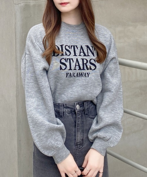 INGNI（イング）の「ショート丈カレッジロゴニット（ニット/セーター・レディース・ブラック×ホワイト/グレー系その他3/ホワイト×ブラック・M）」の8枚目の写真