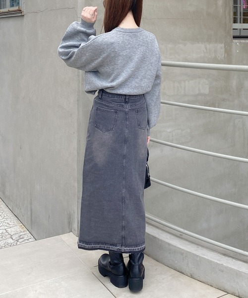 INGNI（イング）の「ショート丈カレッジロゴニット（ニット/セーター・レディース・ブラック×ホワイト/グレー系その他3/ホワイト×ブラック・M）」の17枚目の写真