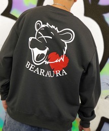 Burner | 【GROOVY STORE】BEAR刺繍 ビッグサイズスウェットクルー裏起毛(スウェット)