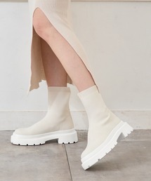 ストレッチニットソックスブーツ