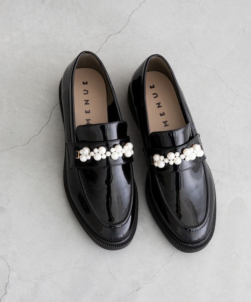 menue(メヌエ)の「2タイプ モチーフ付き 厚底ソール ローファー(ローファー・レディース・ブラック系2/ブラック系1・LL/L/M/S)」の19枚目の写真