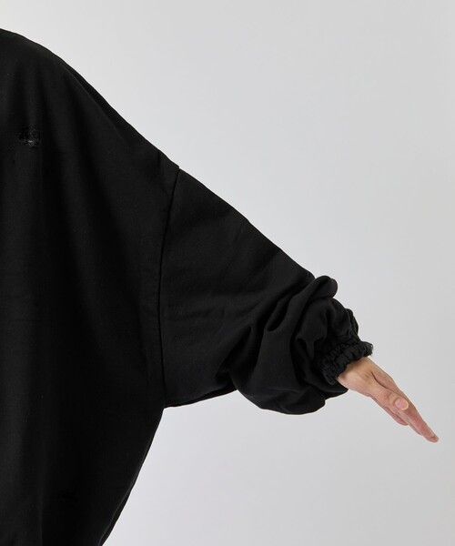 SHINYAKOZUKA(シンヤコヅカ)の「【SHINYAKOZUKA/シンヤコズカ】〈別注〉 DAMAGED ORDINARY GIANT CREW(スウェット・メンズ・ブラック/ダークグレー・S/M)」の19枚目の写真